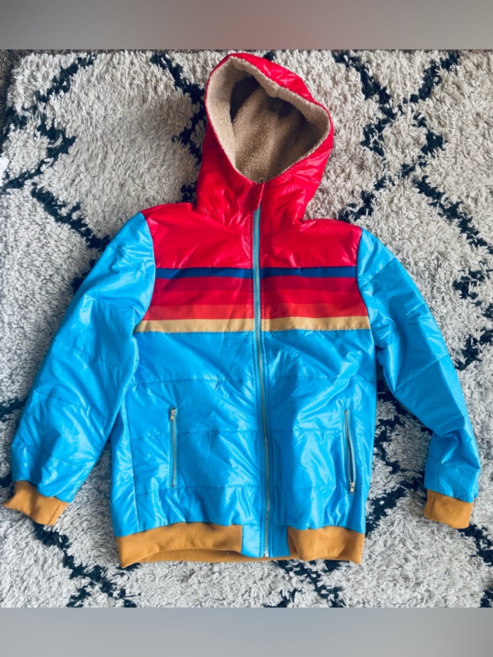 Striped Hooded Jacket